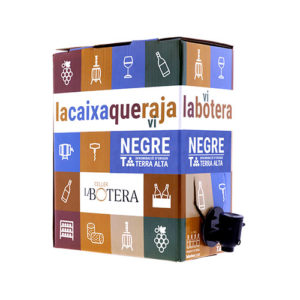 "La caixa que raja" vi negre